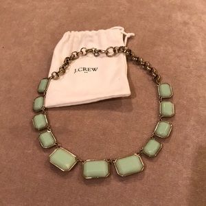 J. Crew mint green statement necklace!
